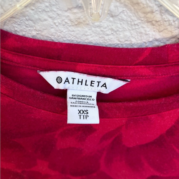 Athleta Red Floral Sweatshirt - Picture 3 of 3